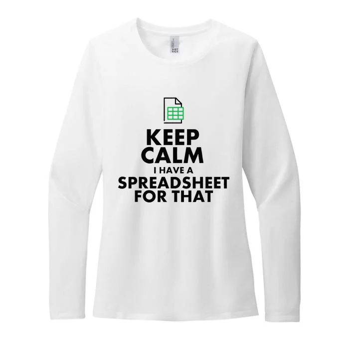 Funny Excel Spreadsheets Lover Gift Accountant Womens CVC Long Sleeve Shirt