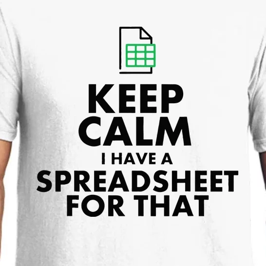 Funny Excel Spreadsheets Lover Gift Accountant Pajama Set