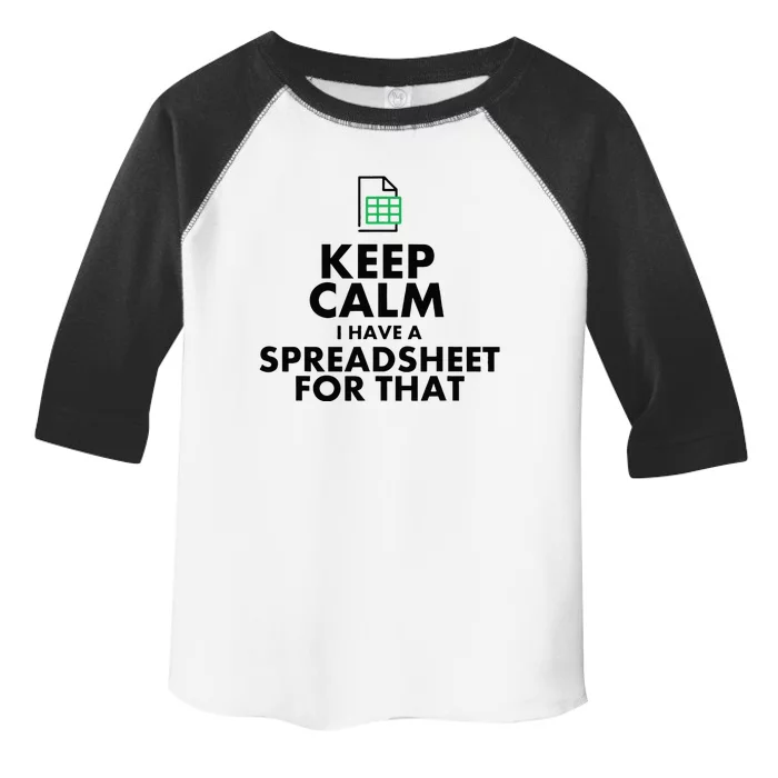 Funny Excel Spreadsheets Lover Gift Accountant Toddler Fine Jersey T-Shirt