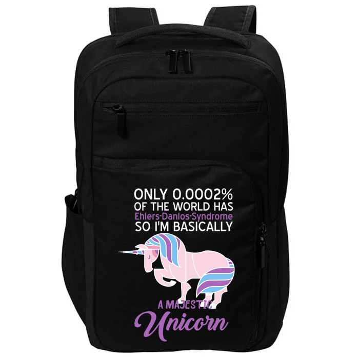 Funny Ehlersgiftdanlos Syndrome Awareness Unicorn Lover Humor Gift Impact Tech Backpack