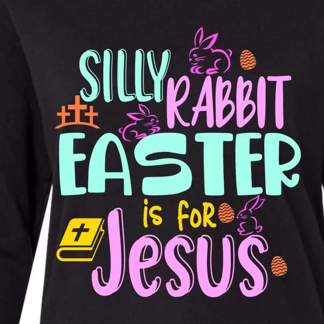 Funny Easter Sunday Silly Rabbit Easter Is For Jesus Womens Cotton Relaxed Long Sleeve T-Shirt