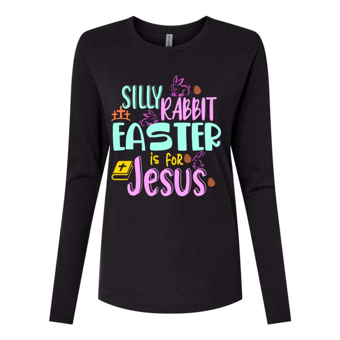 Funny Easter Sunday Silly Rabbit Easter Is For Jesus Womens Cotton Relaxed Long Sleeve T-Shirt