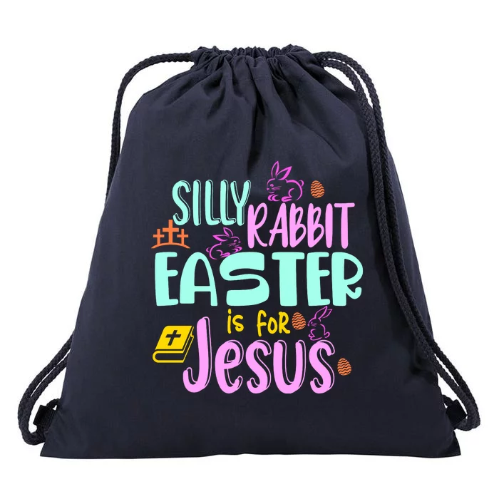 Funny Easter Sunday Silly Rabbit Easter Is For Jesus Drawstring Bag