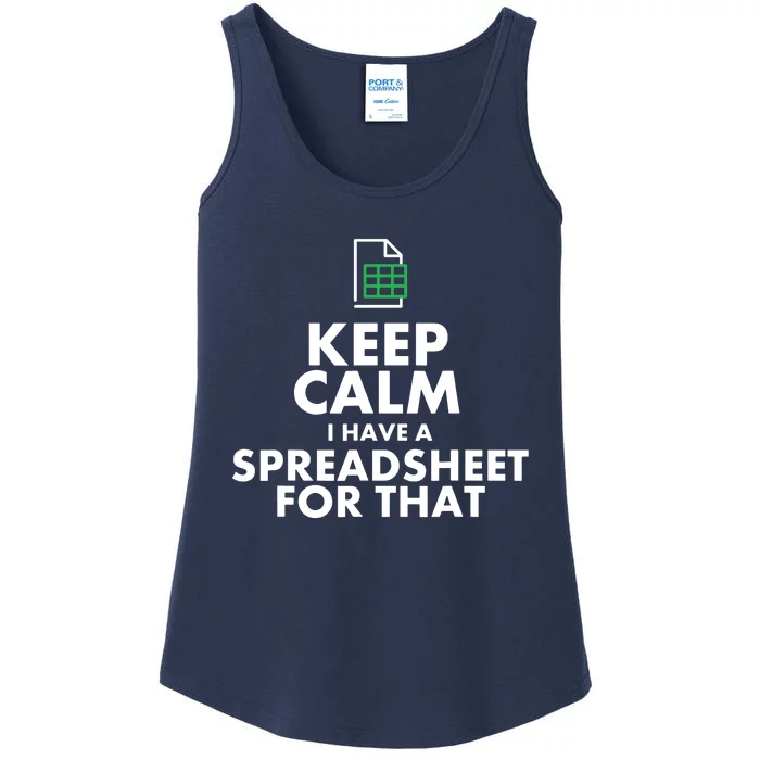 Funny Excel Spreadsheets Lover Gift Accountant Men Women Ladies Essential Tank