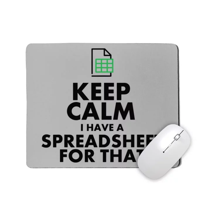 Funny Excel Spreadsheets Lover Gift Accountant Men Women Mousepad