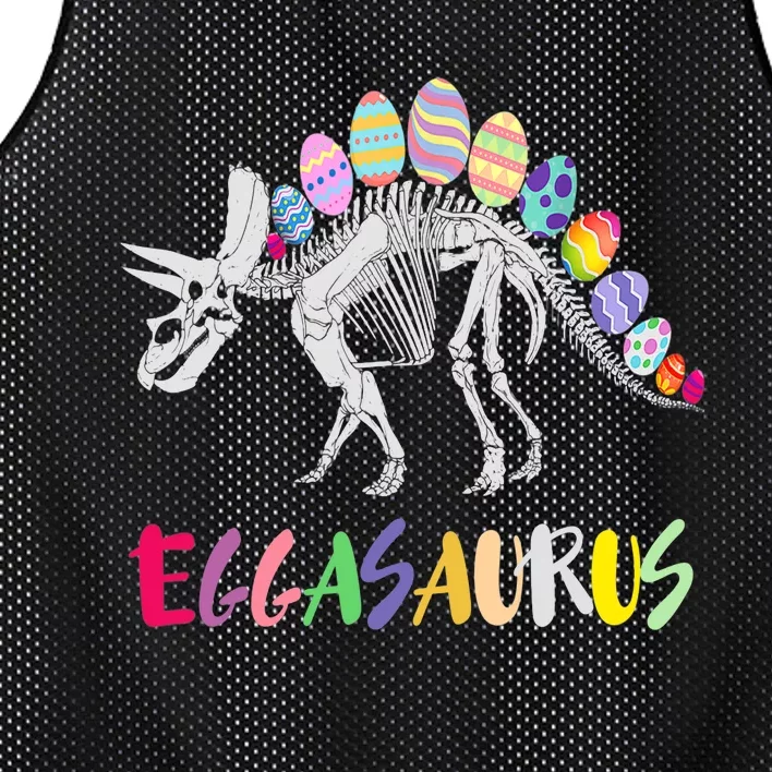 Funny Eggasaurus Stegosaurus Egg Dinosaur Happy Easter Day Mesh Reversible Basketball Jersey Tank