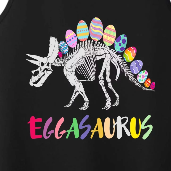 Funny Eggasaurus Stegosaurus Egg Dinosaur Happy Easter Day Performance Tank