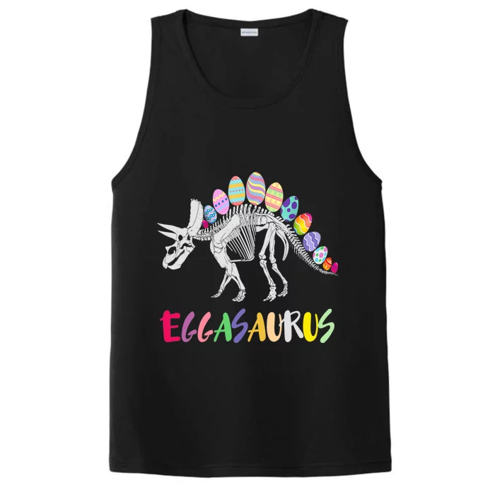 Funny Eggasaurus Stegosaurus Egg Dinosaur Happy Easter Day Performance Tank