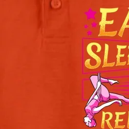 Funny Eat Sleep Fly Repeat Aerial Yoga Silks Gift Dry Zone Grid Performance Polo