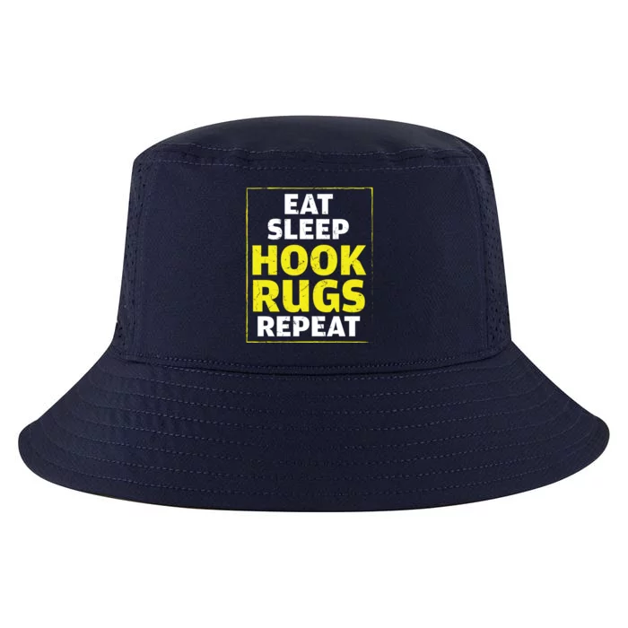 Funny Eat Sleep Hook Rugs Repeat Rug Makers Gift Cool Comfort Performance Bucket Hat