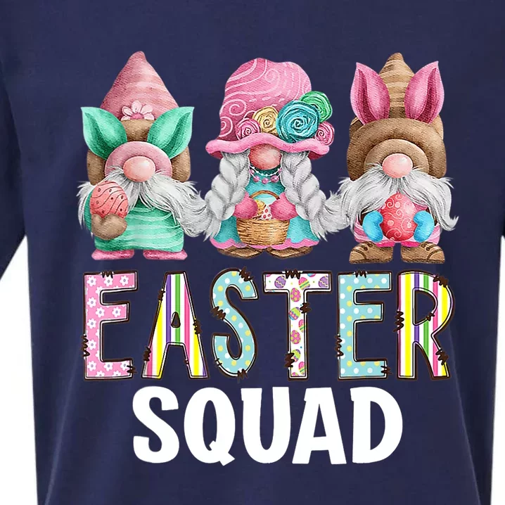 Funny Easter Squad Bunny Gnome Spring Hippie Eggs Easter Day Sueded Cloud Jersey T-Shirt