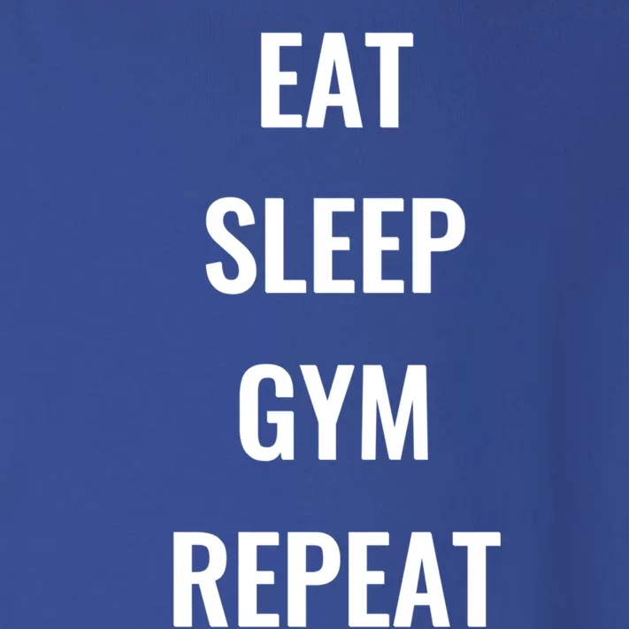 Funny Eat Sleep Gym Repeat Gym Goer Workout Lover Gift Toddler Long Sleeve Shirt