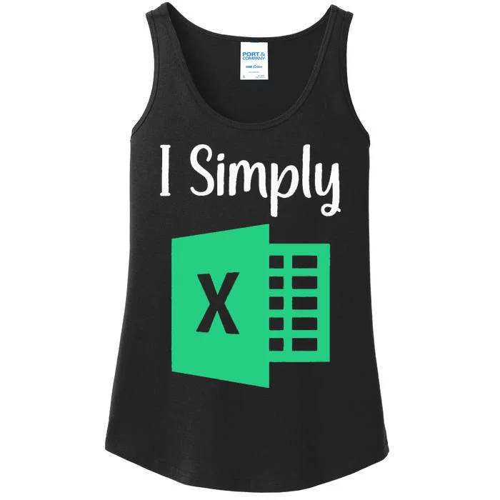 Funny Excel Spreadsheet Gift I Simply Excel Ladies Essential Tank