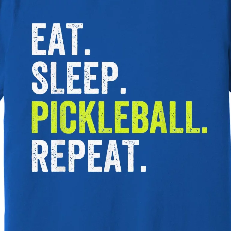 Funny Eat Sleep Pickleball Repeat Player Premium T-Shirt