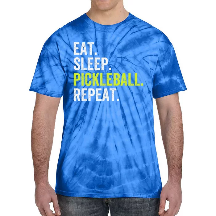 Funny Eat Sleep Pickleball Repeat Player Tie-Dye T-Shirt