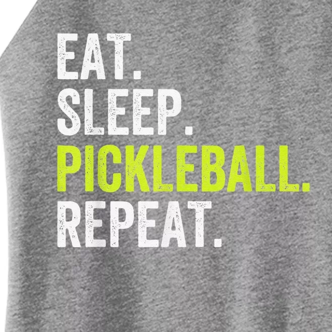 Funny Eat Sleep Pickleball Repeat Player Women’s Perfect Tri Rocker Tank