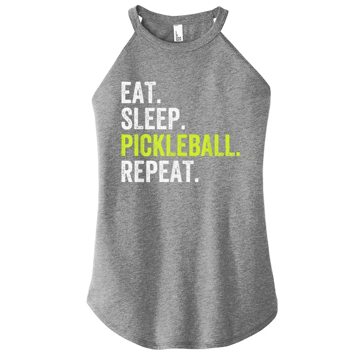 Funny Eat Sleep Pickleball Repeat Player Women’s Perfect Tri Rocker Tank