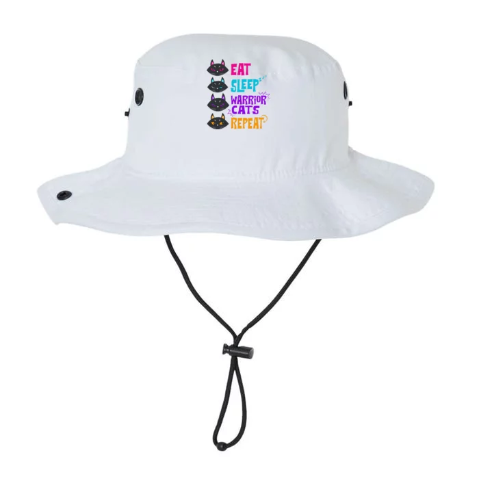 Funny Eat Sleep Cat Warrior Repeat Cat Warrior Love Legacy Cool Fit Booney Bucket Hat