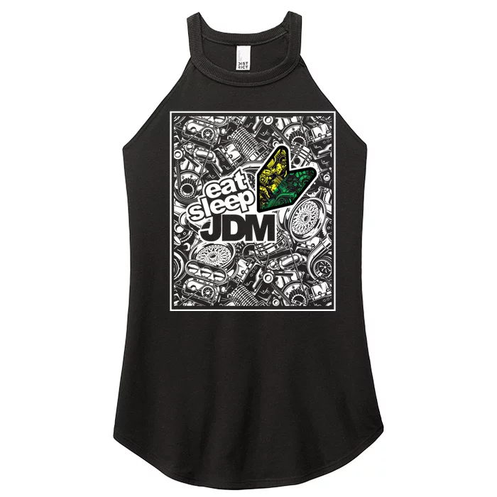 Funny Eat Sleep Jdm Japanese Domestic Market Racing Car Gift Women’s Perfect Tri Rocker Tank