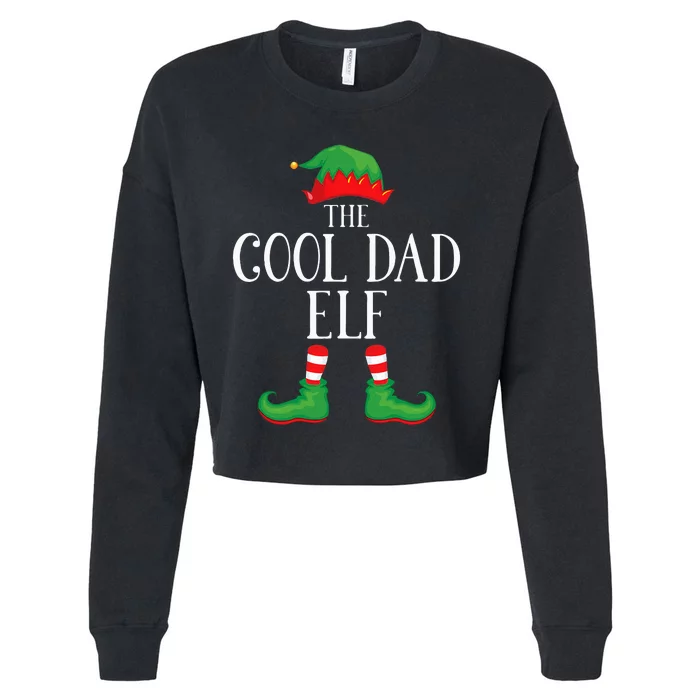 Festive Elf Squad Hilarious Christmas Group Outfits Cropped Pullover Crew