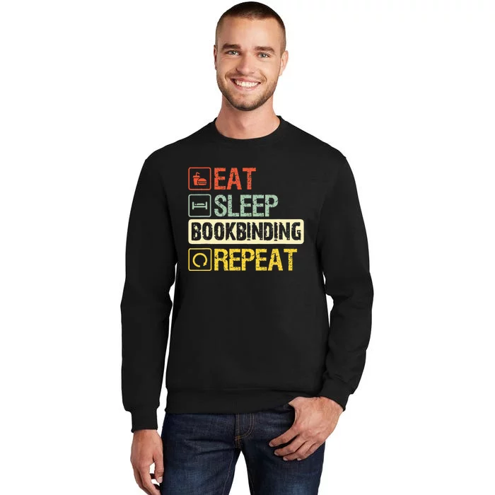 Funny Eat Sleep Bookbinding Repeat Sweatshirt