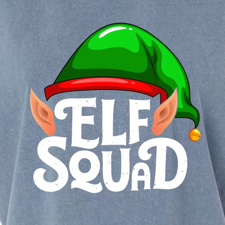 Funny Elf Squad Ugly Christmas Elves Family Matching Pjs Gift Garment-Dyed Women's Muscle Tee