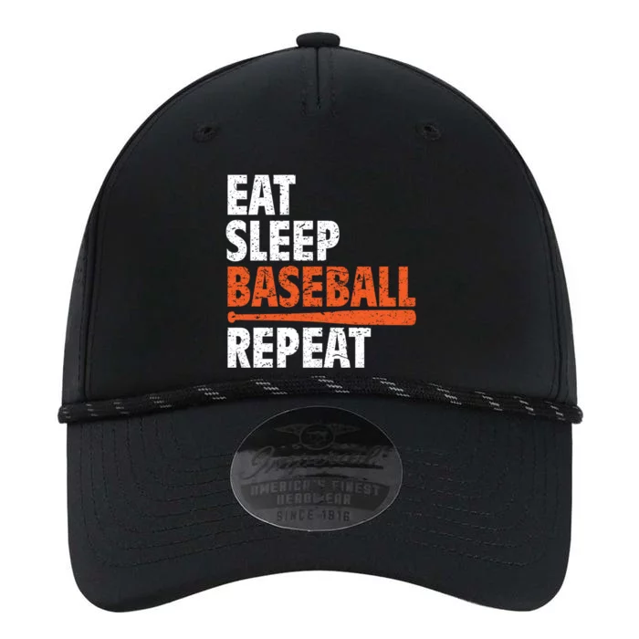 Funny Eat Sleep Baseball Repeat Gift Performance The Dyno Cap