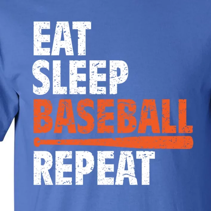 Funny Eat Sleep Baseball Repeat Gift Tall T-Shirt