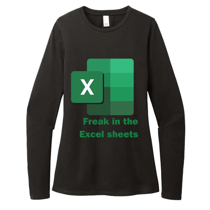 Funny Excel Sheets Freak In The Excel Sheets Womens CVC Long Sleeve Shirt