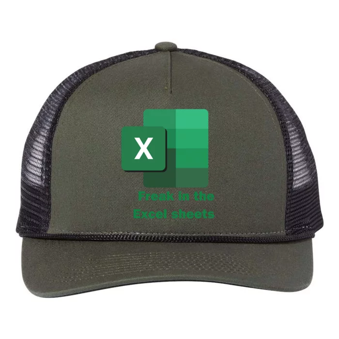 Funny Excel Sheets Freak In The Excel Sheets Retro Rope Trucker Hat Cap