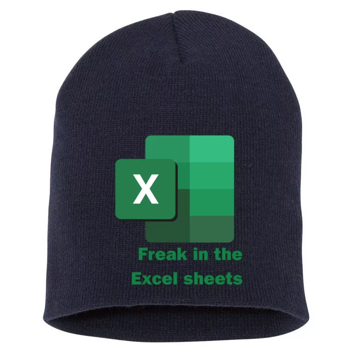 Funny Excel Sheets Freak In The Excel Sheets Short Acrylic Beanie