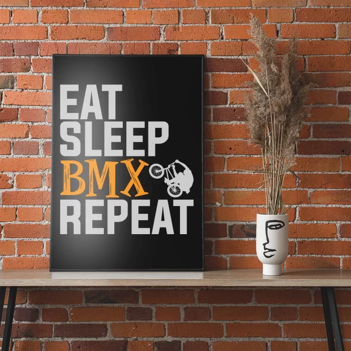 Funny Eat Sleep Bmx Repeat Gift Poster