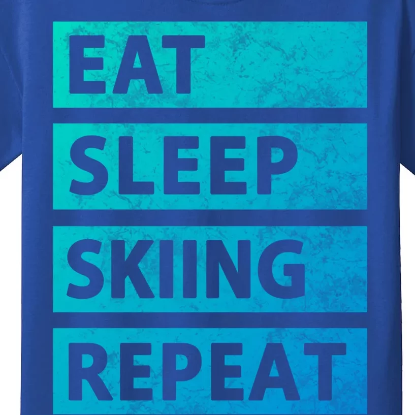 Funny Eat Sleep Skiing Love Skiing Gift Kids T-Shirt