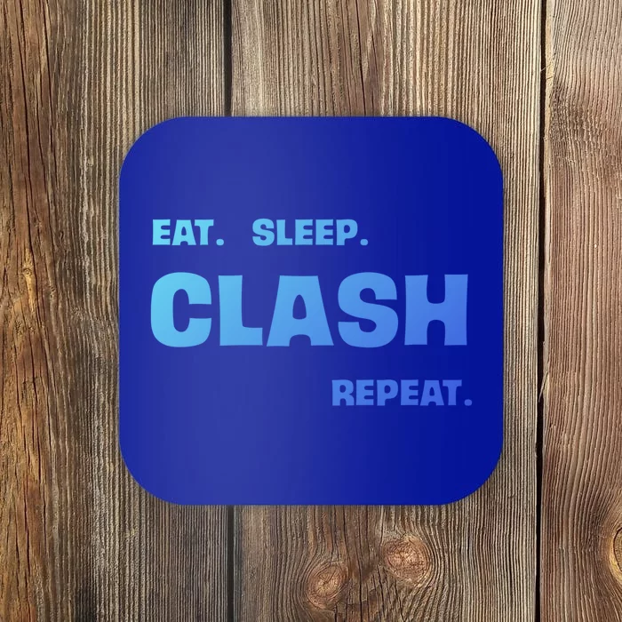 Funny Eat Sleep Clash Repeat Gaming Cool Gift Coaster