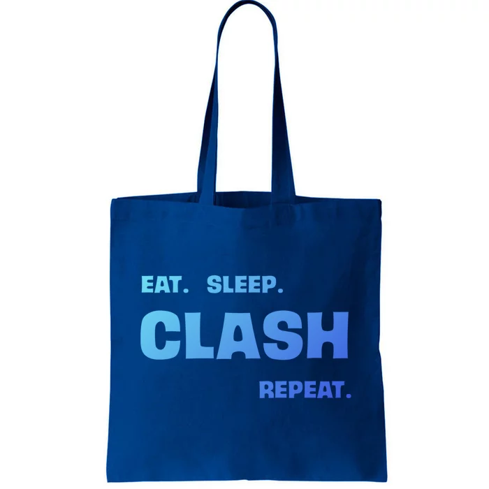 Funny Eat Sleep Clash Repeat Gaming Cool Gift Tote Bag