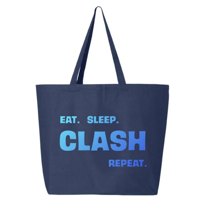 Funny Eat Sleep Clash Repeat Gaming Cool Gift 25L Jumbo Tote