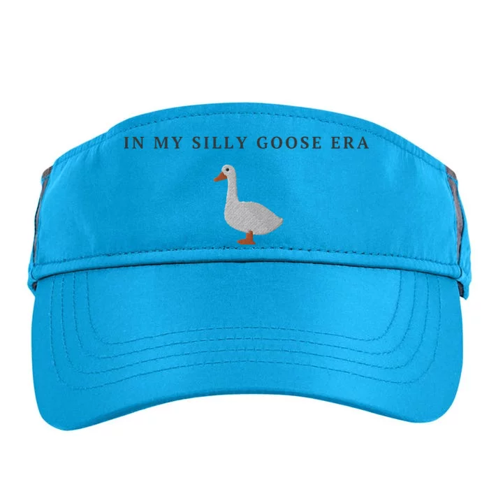 Funny Embroidered Silly Goose In My Silly Goose Era Cute Goose Embroidery Goo Adult Drive Performance Visor