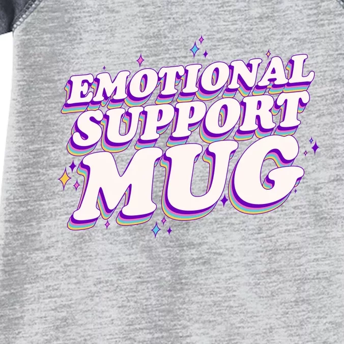 Funny Emotional Support Mug Purple version Infant Baby Jersey Bodysuit