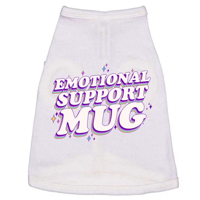 Funny Emotional Support Mug Purple version Doggie Tank