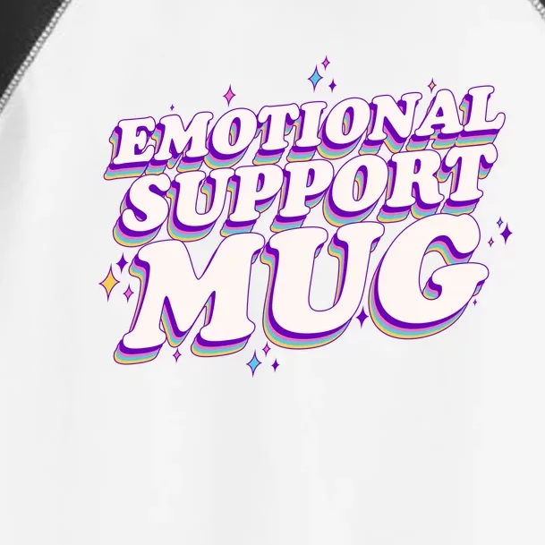 Funny Emotional Support Mug Purple version Toddler Fine Jersey T-Shirt