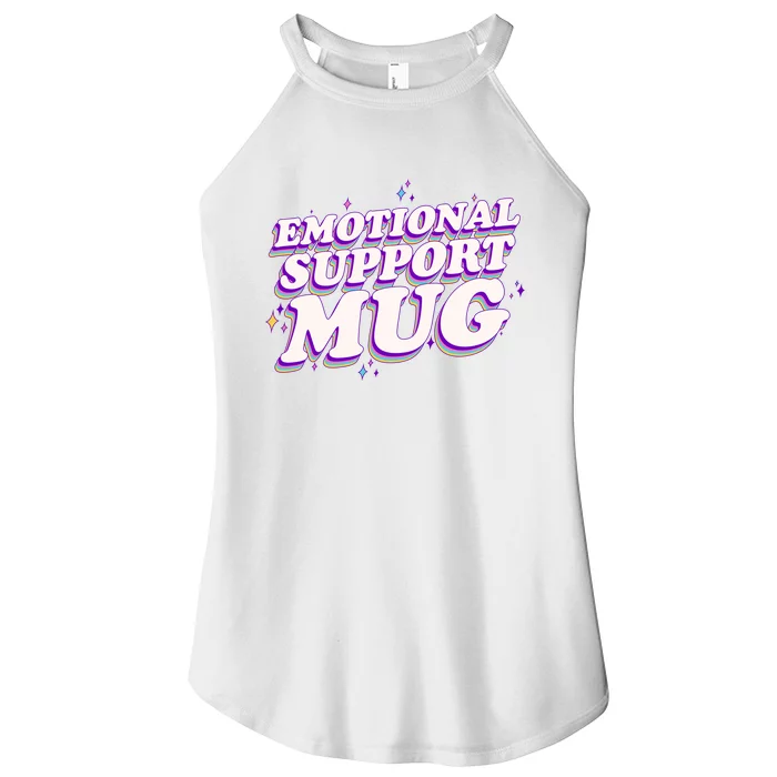 Funny Emotional Support Mug Purple version Women’s Perfect Tri Rocker Tank