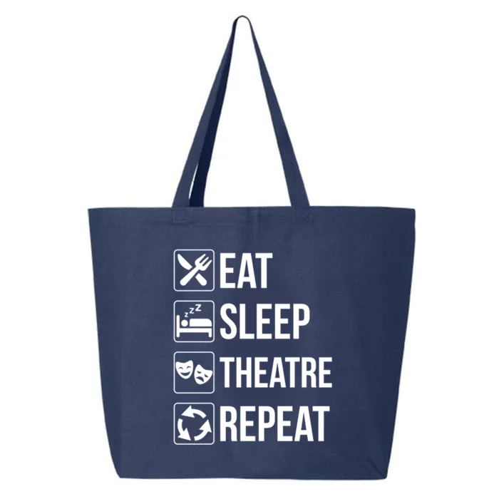 Funny Eat Sleep Theatre Repeat Gift 25L Jumbo Tote