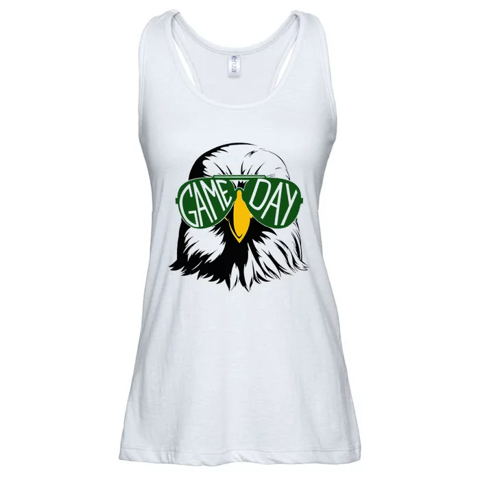 Face Eagles School Mascot Sports Team Football Ladies Essential Flowy Tank