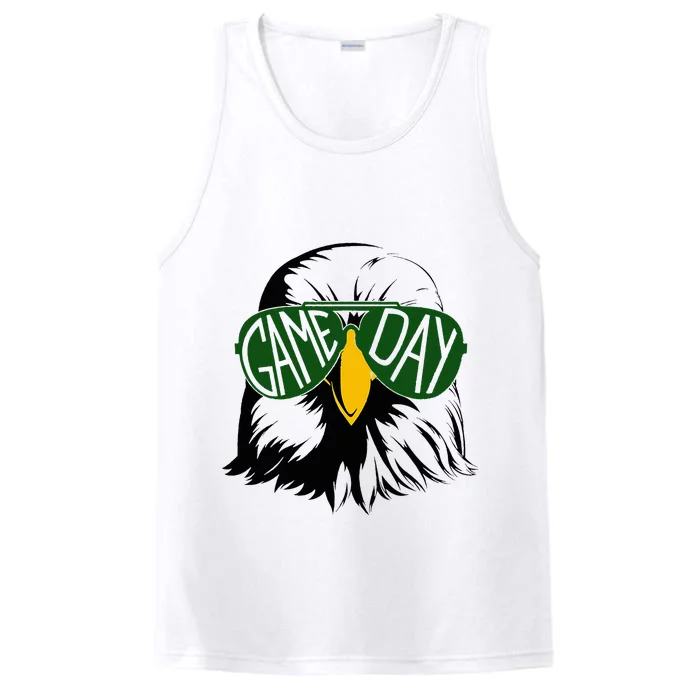 Face Eagles School Mascot Sports Team Football Performance Tank