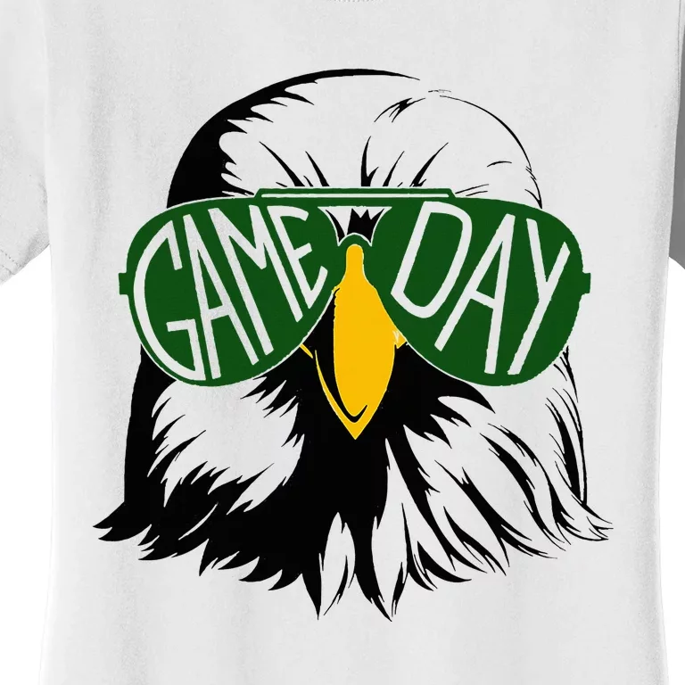 Face Eagles School Mascot Sports Team Football Women's T-Shirt