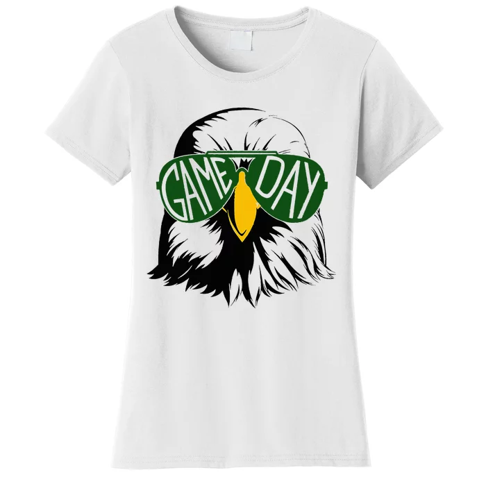 Face Eagles School Mascot Sports Team Football Women's T-Shirt