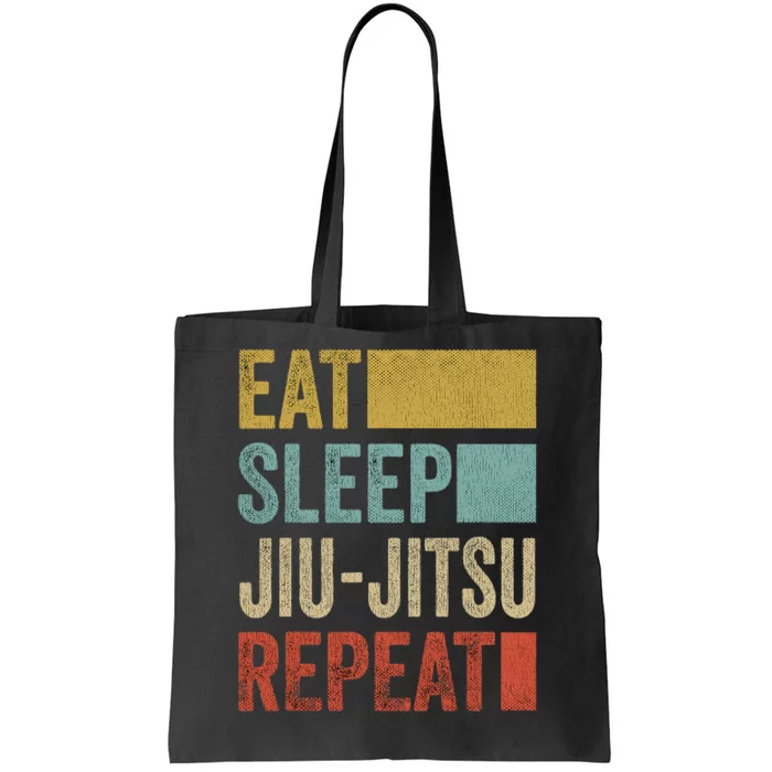 Funny Eat Sleep Jiu-Jitsu Repeat Gift Tote Bag