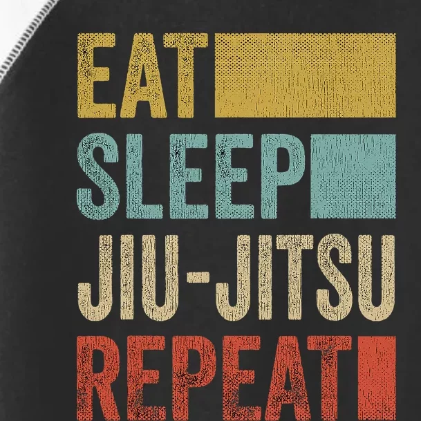 Funny Eat Sleep Jiu-Jitsu Repeat Gift Toddler Fine Jersey T-Shirt