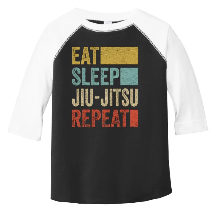 Funny Eat Sleep Jiu-Jitsu Repeat Gift Toddler Fine Jersey T-Shirt