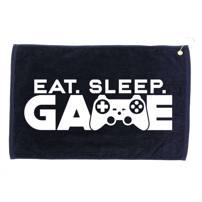 Funny Eat Sleep Game Repeat Controller Retro Console Gamer Cool Gift Grommeted Golf Towel